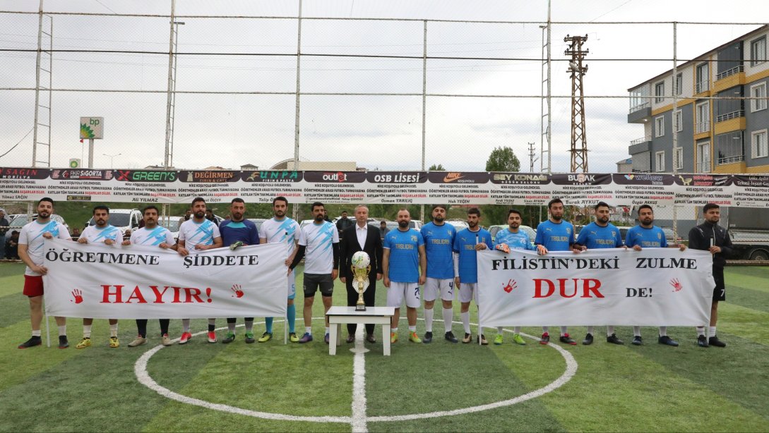 GELENEKSEL ÖĞRETMENLER ARASI FUTBOL TURNUVASI TAMAMLANDI